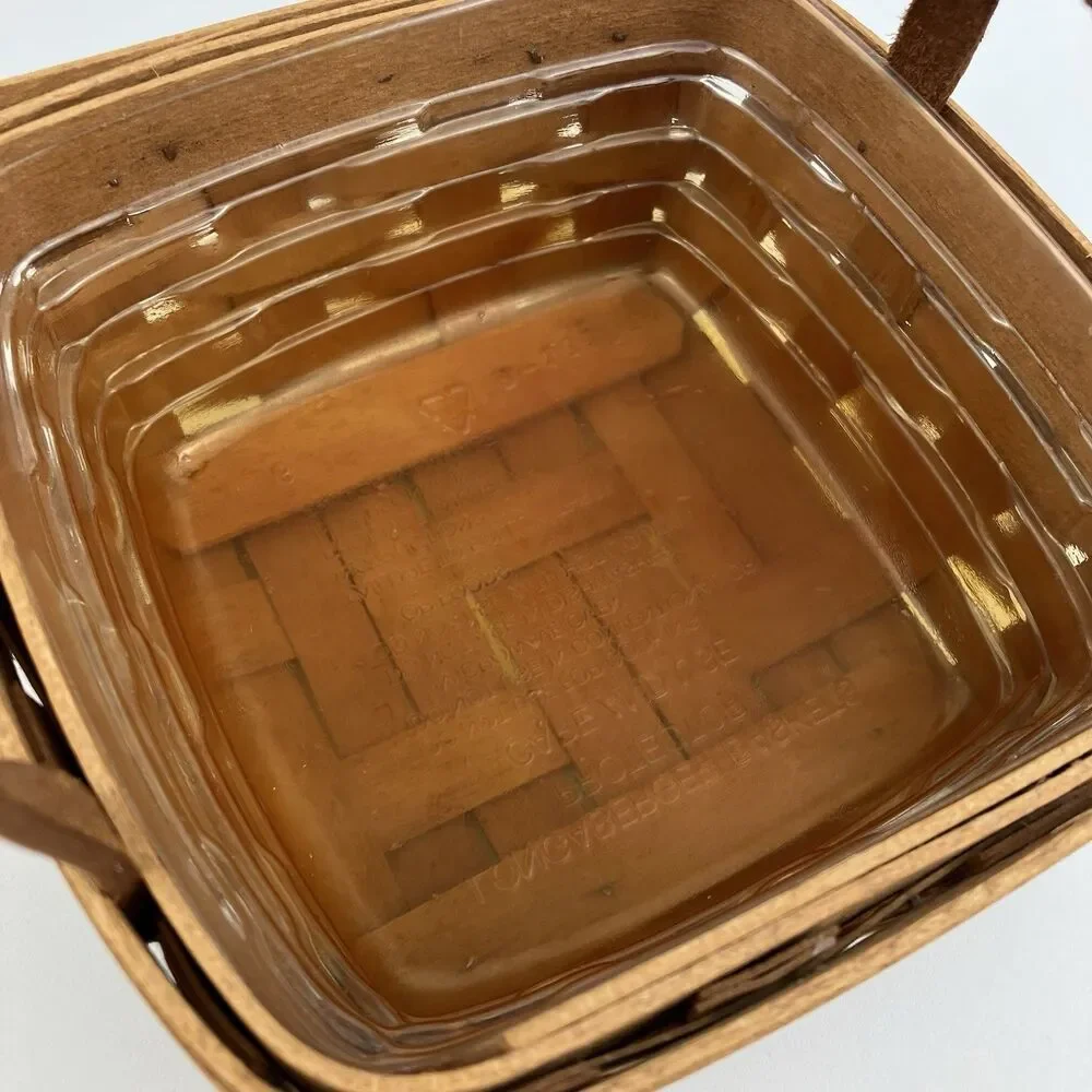 Longaberger Ivy Basket Set 1992 | Signed Retired Handles Dresden VTG #13100JOS